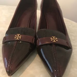 Tory Burch Patent Leather Kitten Heel Pumps-Sz 7.5
